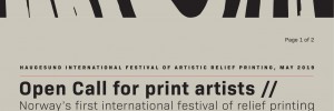 [Take part in] Haugesund International Festival of Artistic Relief Printing